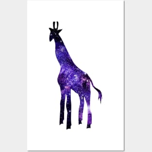 Starry Giraffe Posters and Art